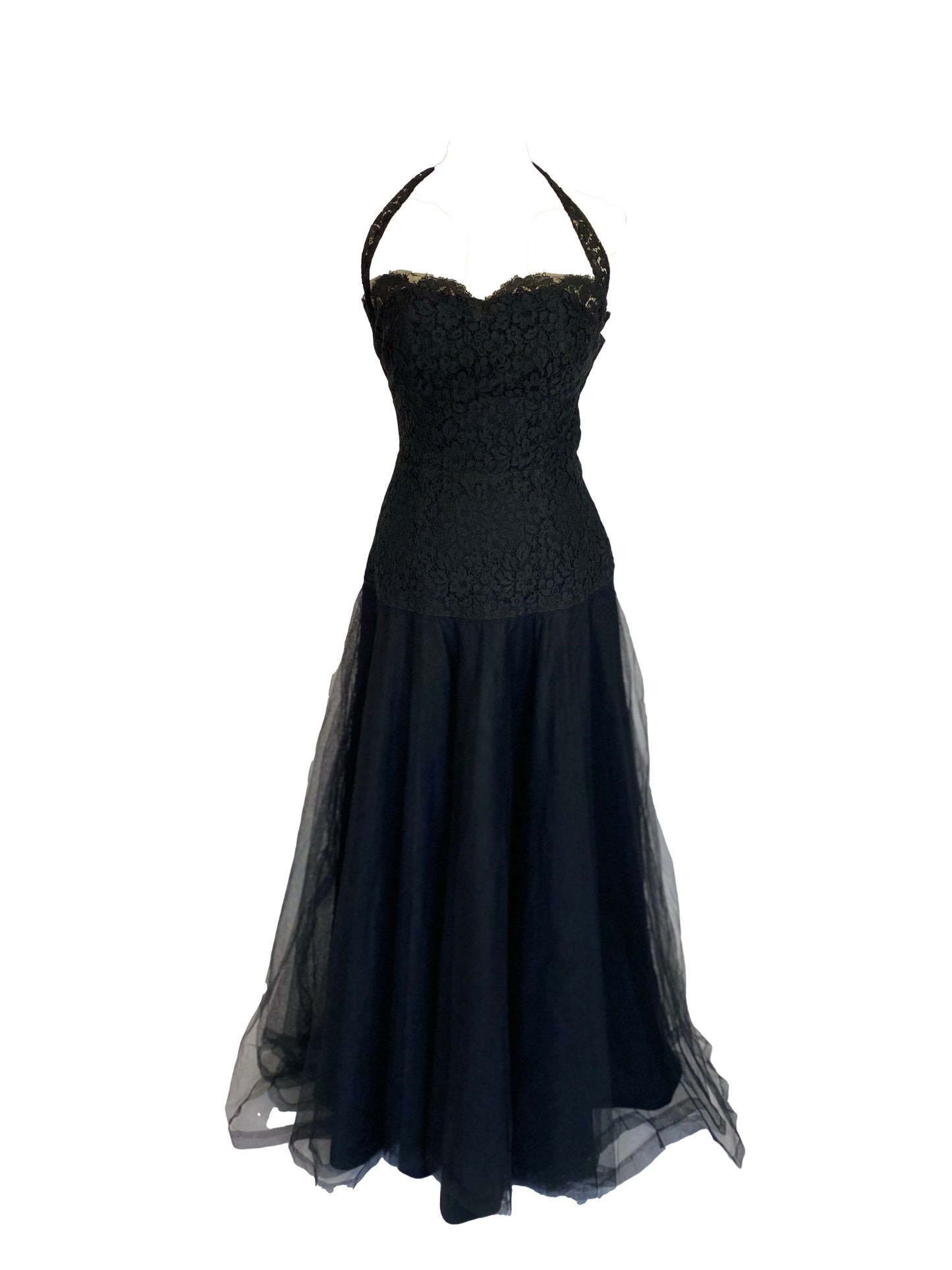 Vintage Dior style 50’s lace Voile ballgown 