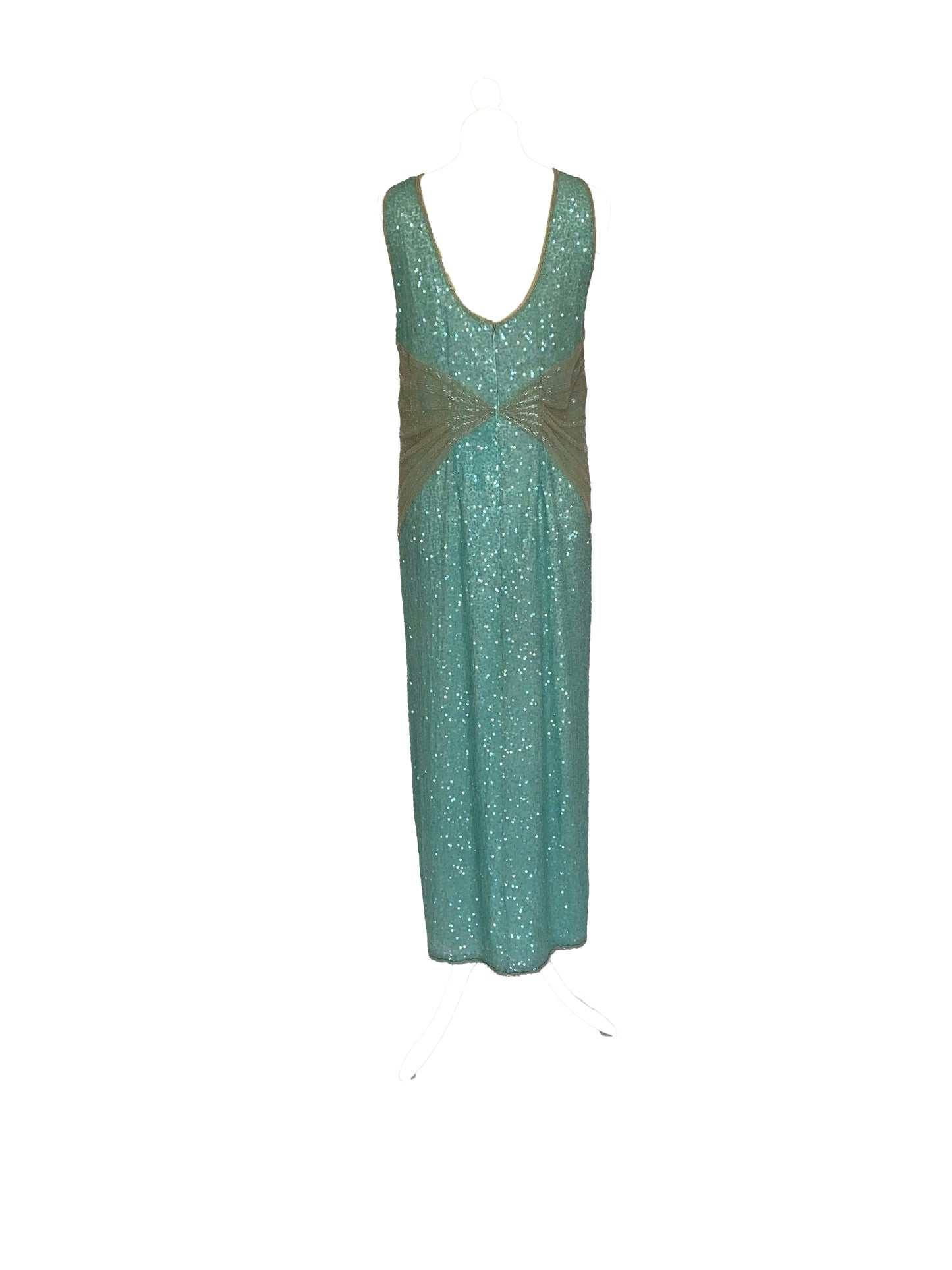 vintage sequinned evening dress with bolero jacket