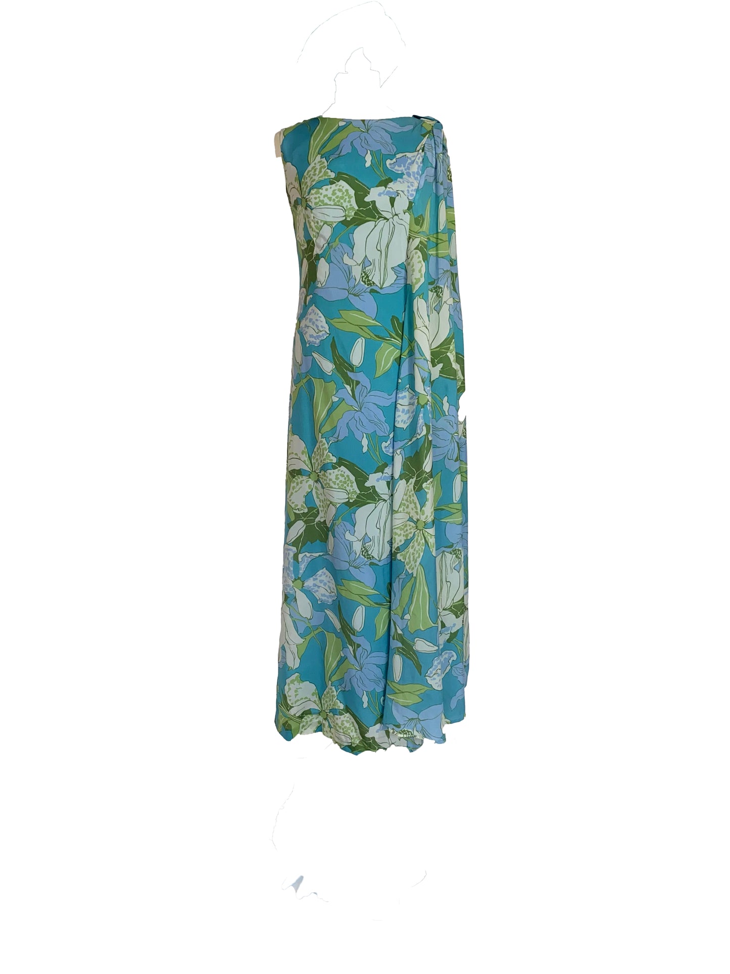 Kitty Copeland Original Maxi Dress with Drape