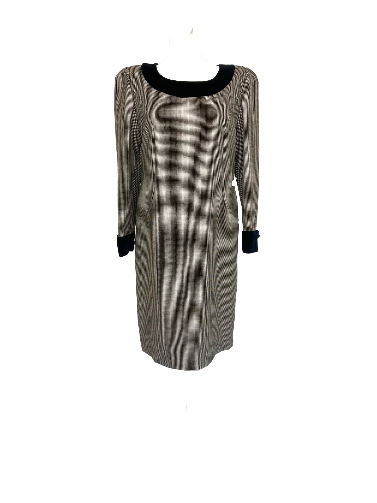 Gabriella Corsi Vintage 1960s dogtooth wool dress