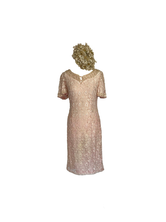 Handmade 1950’s lace and beaded dress