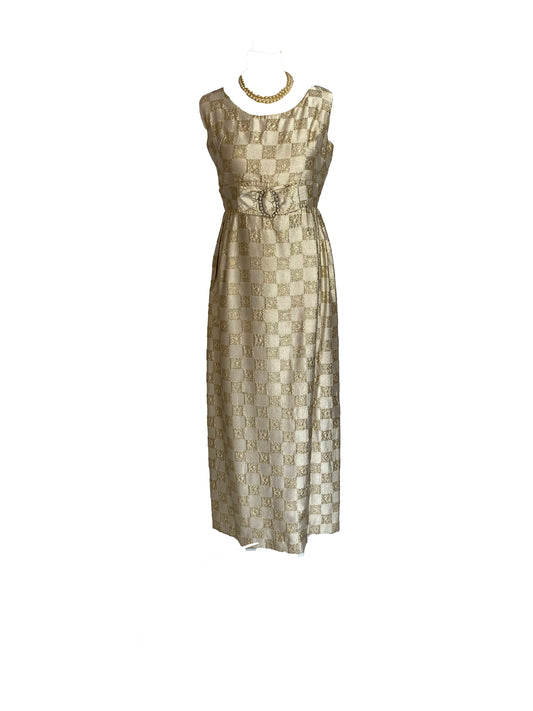 1960’s gold ball dress