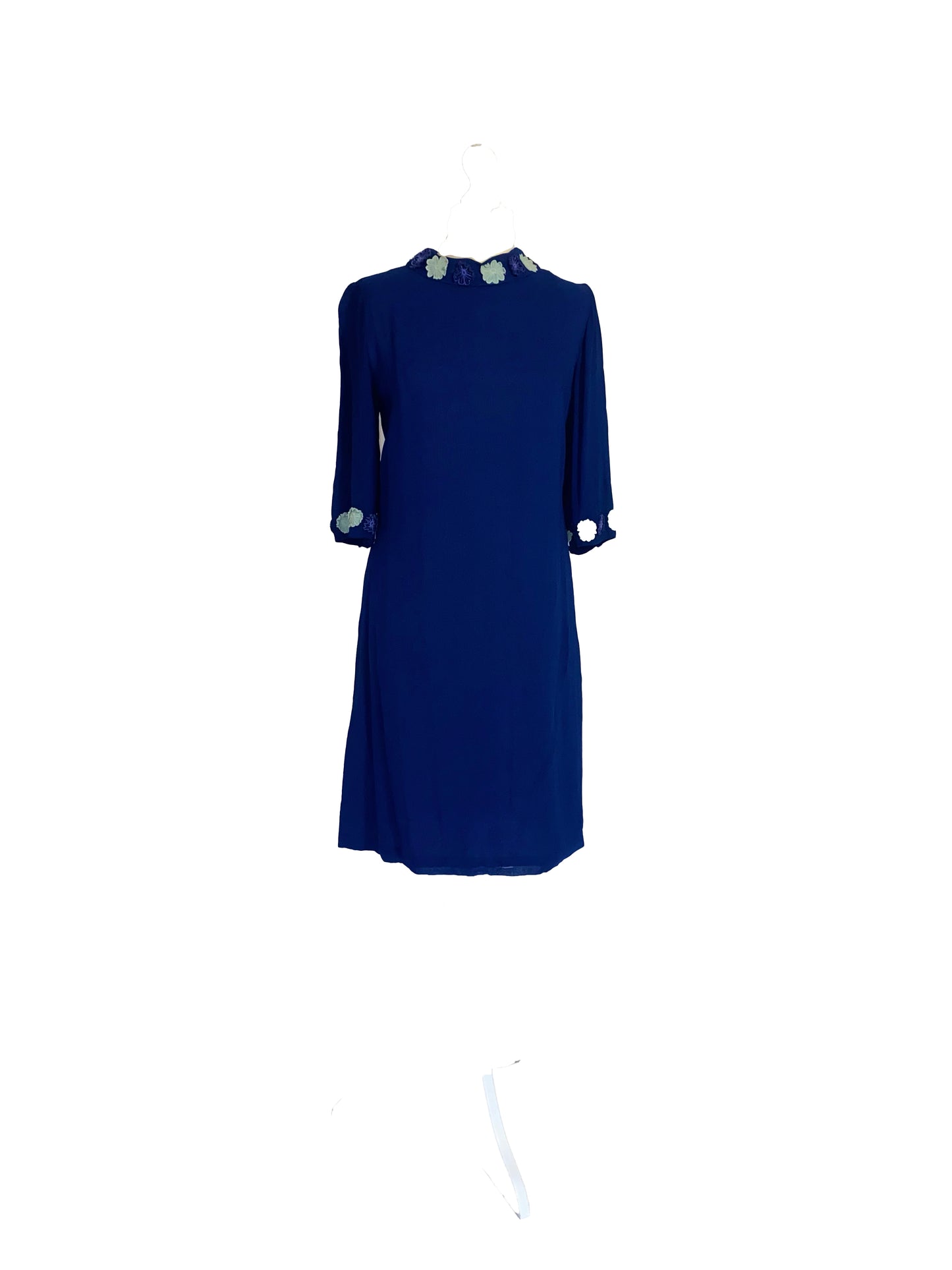 Original Vintage 1960's blue dress by Adorn Model